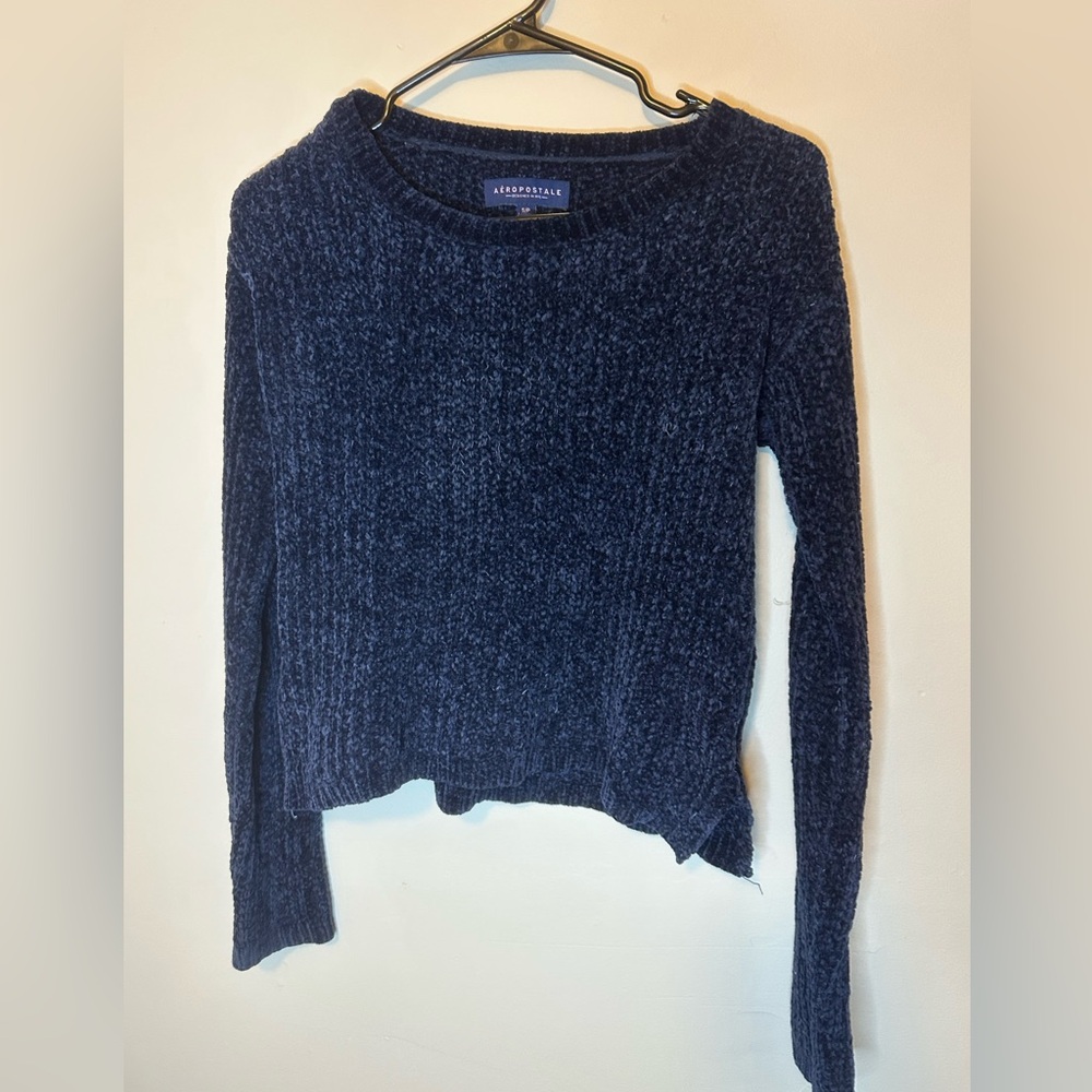 Aeropostale Dark Blue Women's Crew Neck Sweater
